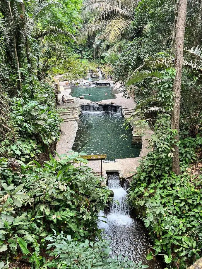 Volcanic pool in Hidden Valley Resort Heated volcanic pool in HIdden Valley Resort