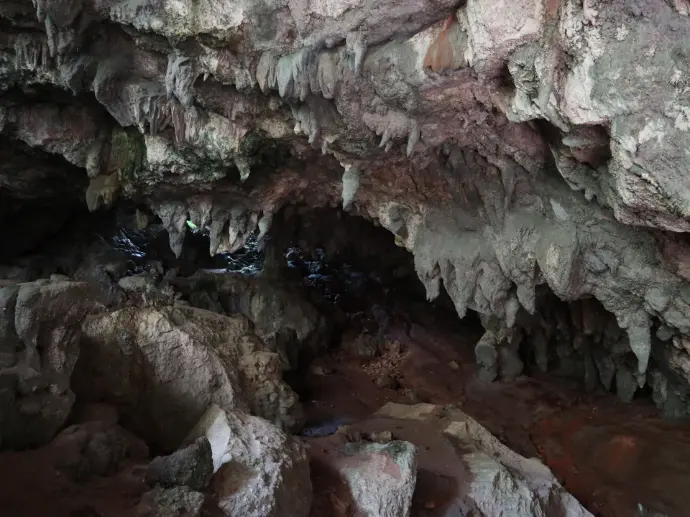 Inside view of Samaguing cave Inside view of Samaguing cave