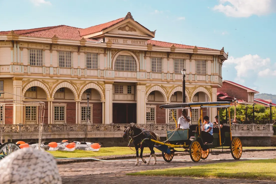 A view of heritage Hotel de Oriente in Las Casas Filipinas deAcuzar, Bataaan