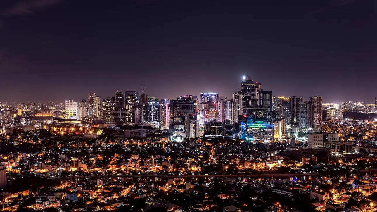 Night view of Makati city
