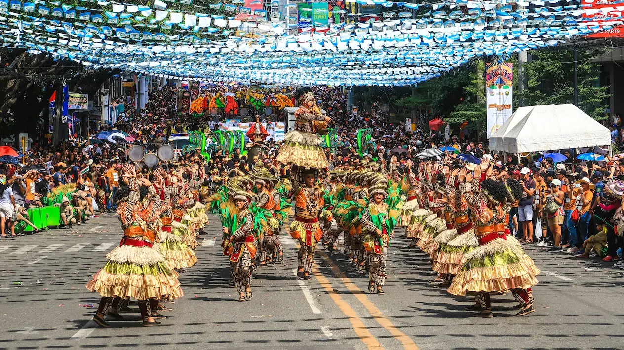Celebrations of culturally rich and religious Sinulog Festival in Cebu City