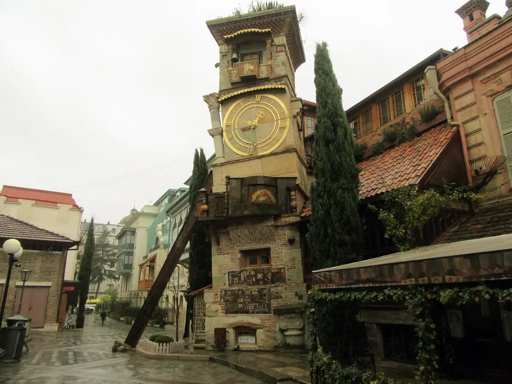 Rezo Gabriadze Clock Tower in Tbilisi