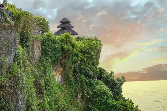 Iconic view of Uluwatu Cliff Temple